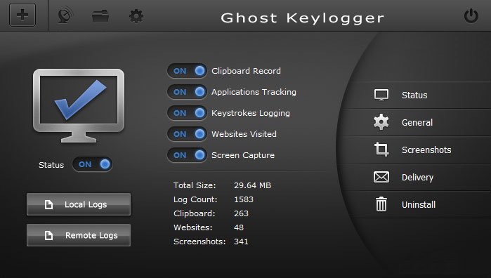 Ghost Keylogger screenshot