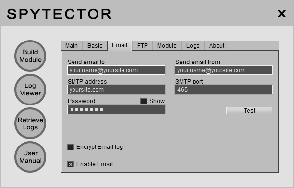 Keylogger Email