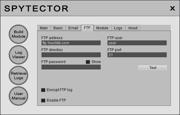 Keylogger FTP